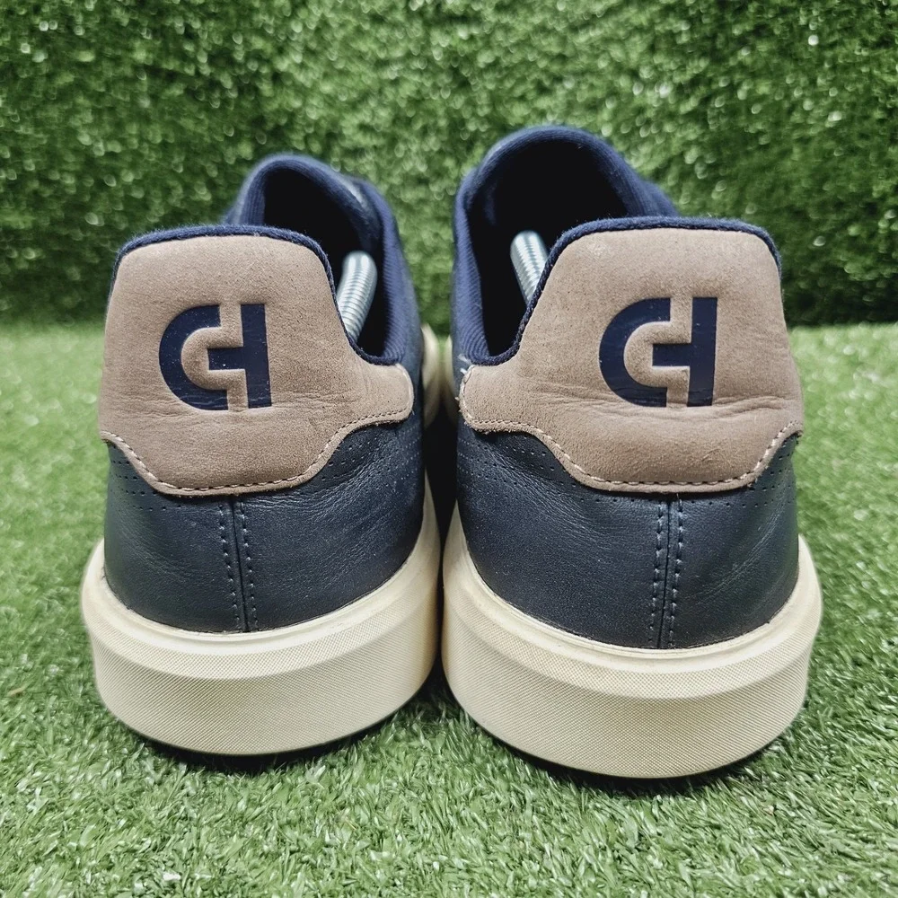 Cole Haan Grand Crosscourt Daily Laser Blue Leather Sneakers Mens Size 11.5